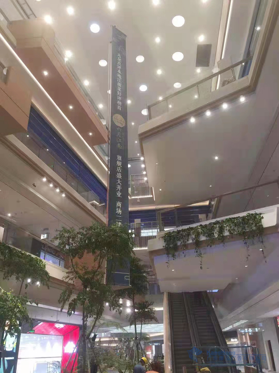 高端商场双面、三面吊旗制作安装项目