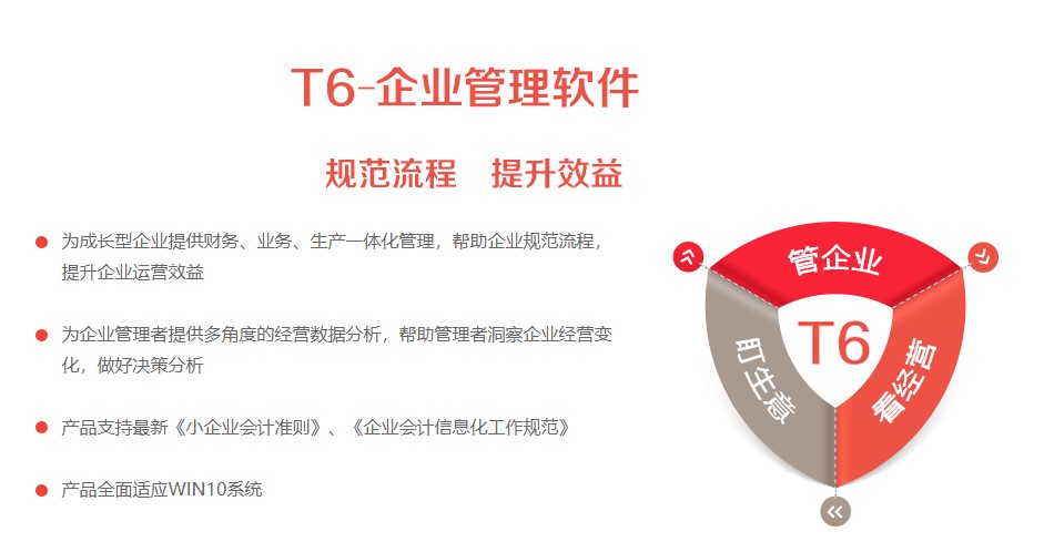 畅捷通T6成长性企业应用平台