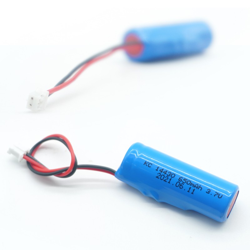 3.7V 14430锂电池 650mAh电子雾化器蒸脸仪
