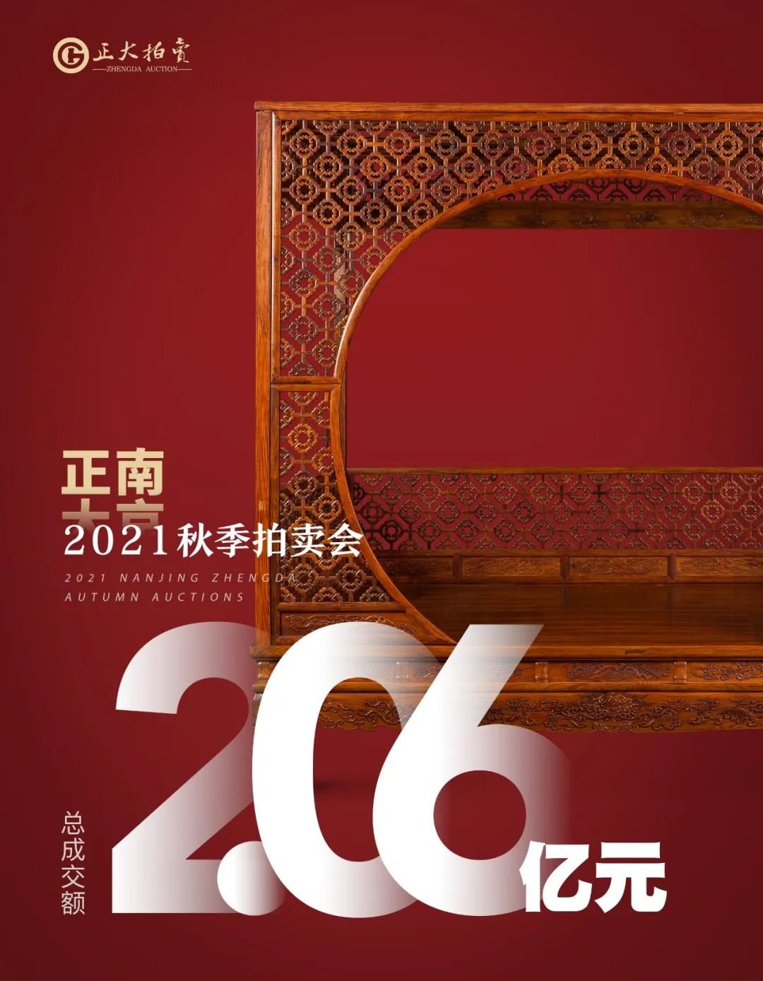 12小時(shí)超長(zhǎng)直播，總成交2.06億，南京正大2021秋拍圓滿落幕！