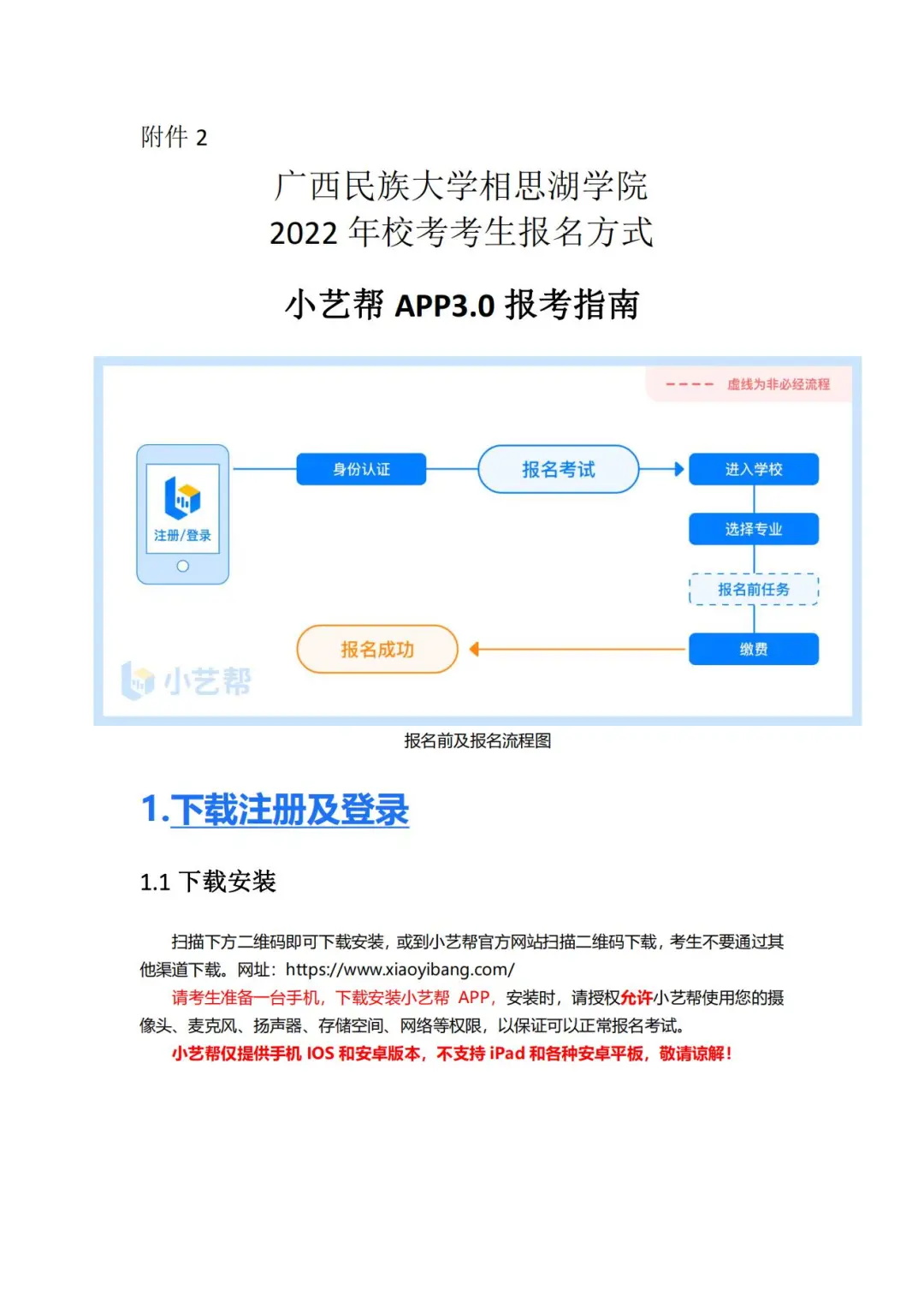 「考拉报考」广西民族大学相思湖学院2022年校考专业报名考试公告 