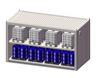 CCF耐火系列层架式户外大型智能仓储箱