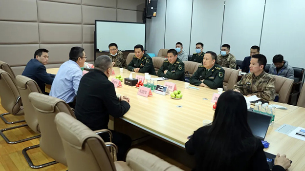 深圳警备区领导莅临施罗德工业集团调研指导
