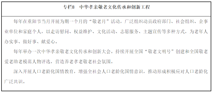 “十四五”国家老龄事业发展和养老服务体系规划（全文）