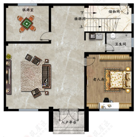 筑屋匠二层中式风格别墅图纸，5室2厅4卫规划，畅享美好生活