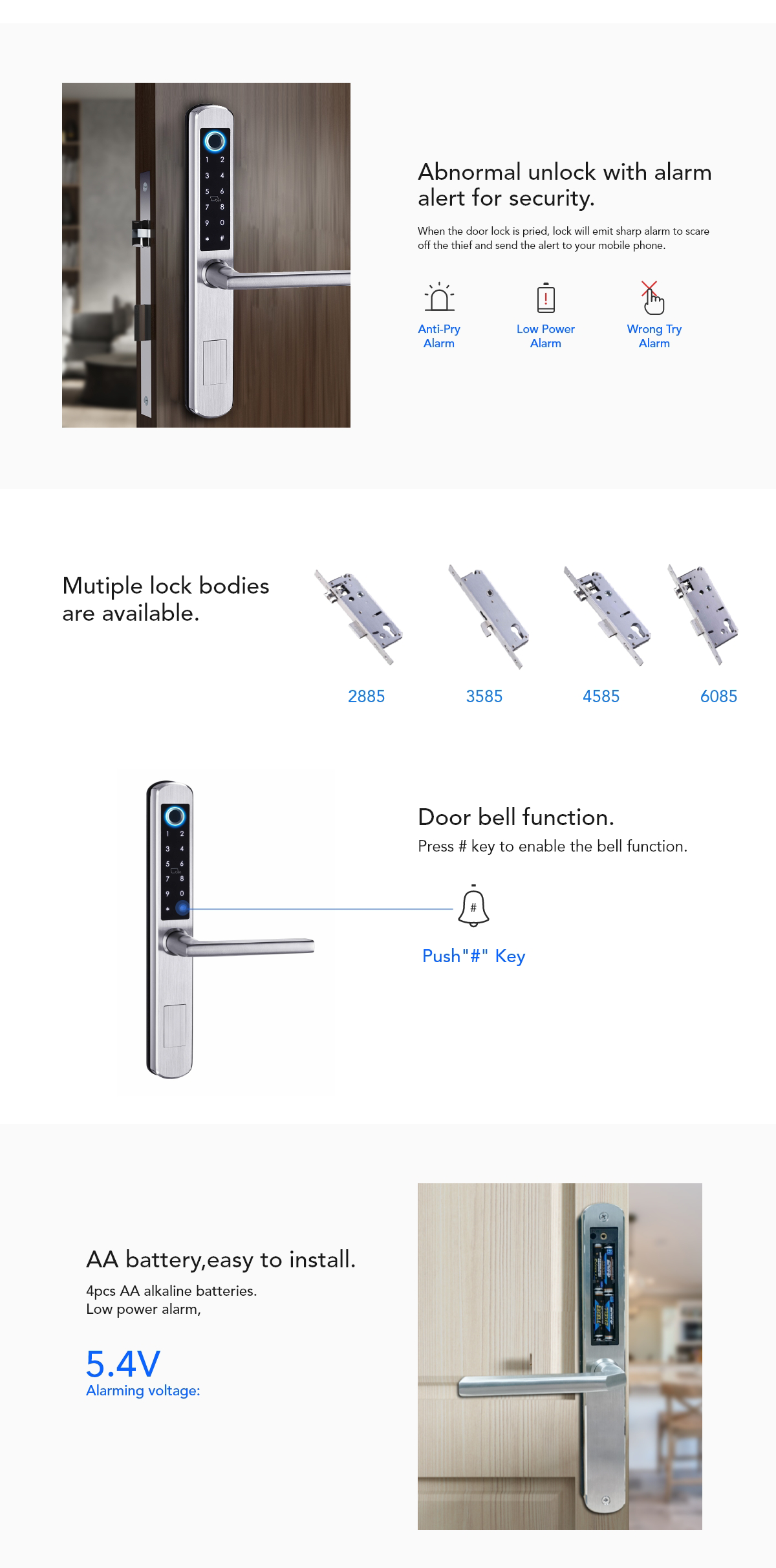 Lermom SL7 Smart Lock