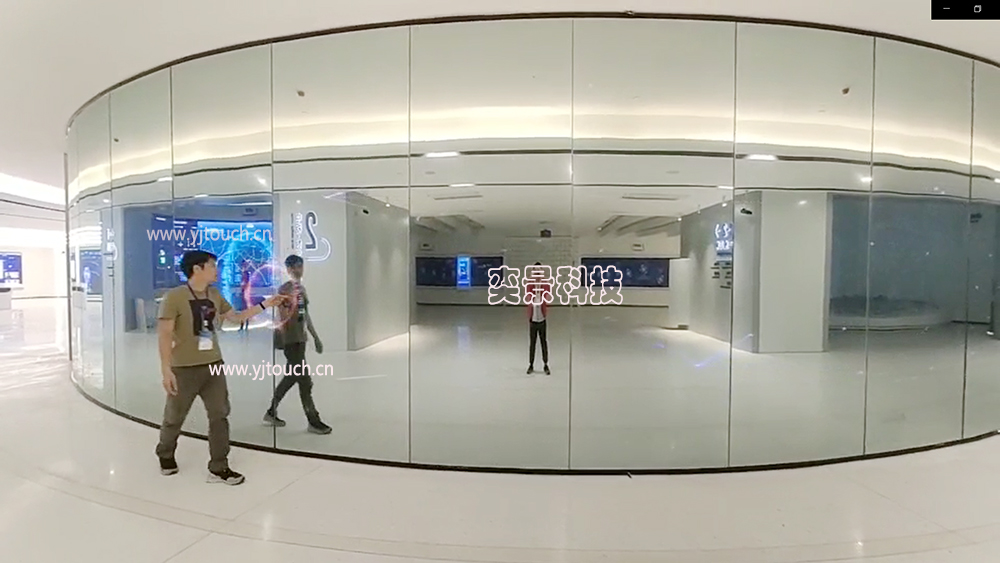 5G多媒体展厅大屏幕圆形触摸、圆柱形触摸互动