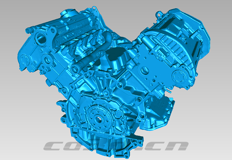 Three dimensional inspection of automobile engine