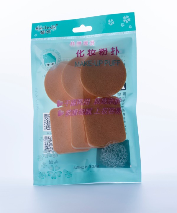 方圆粉扑(6枚入)  1*12