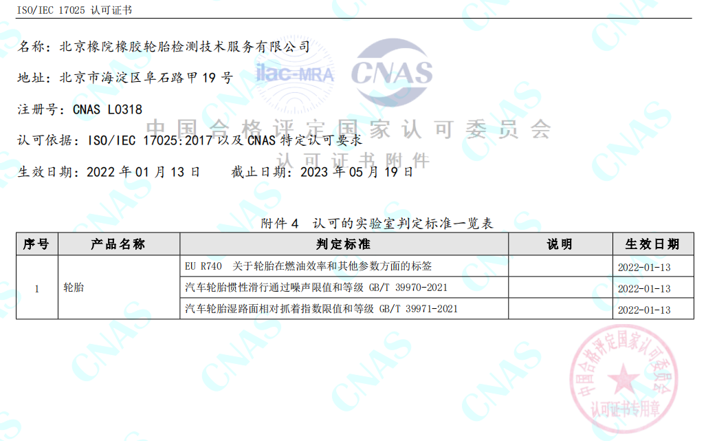 国家中心轮胎室外检测迈进新的里程碑