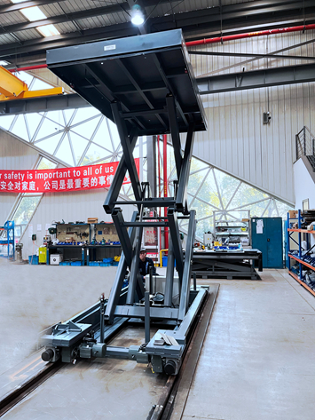 SOUTHWORTH Customized Track Lifting Platform for Clean Energy Industry