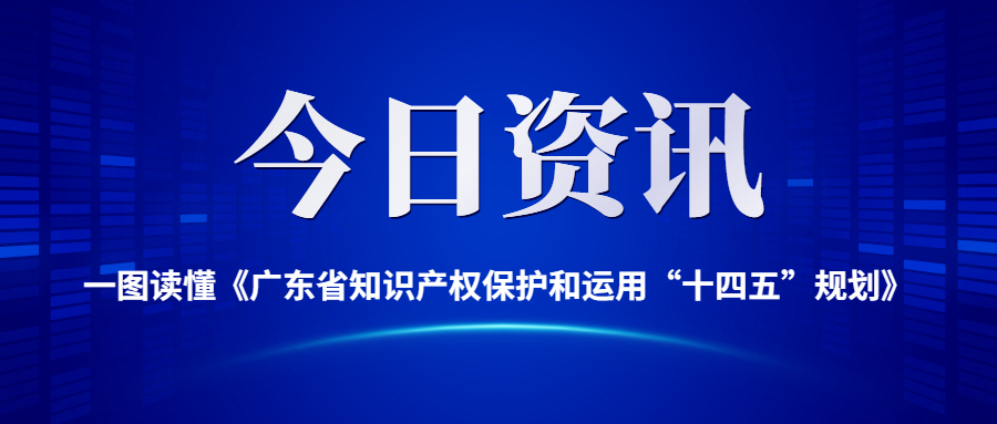 一圖讀懂《廣東省知識產權保護和運用“十四五”規劃》