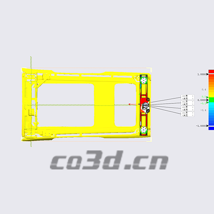 Three dimensional detection of automatic driving vehicle roof frame