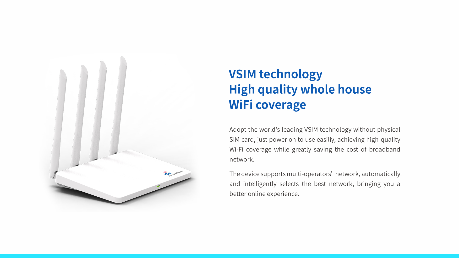 VISM 4G Wireless Router CPE  TR110
