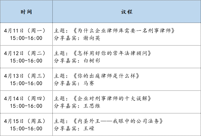 博和汉商公益课程《企业与律师的相互期望》开始接受报名 博和汉商公益课程《企业与律师的相互期望》开始接受报名