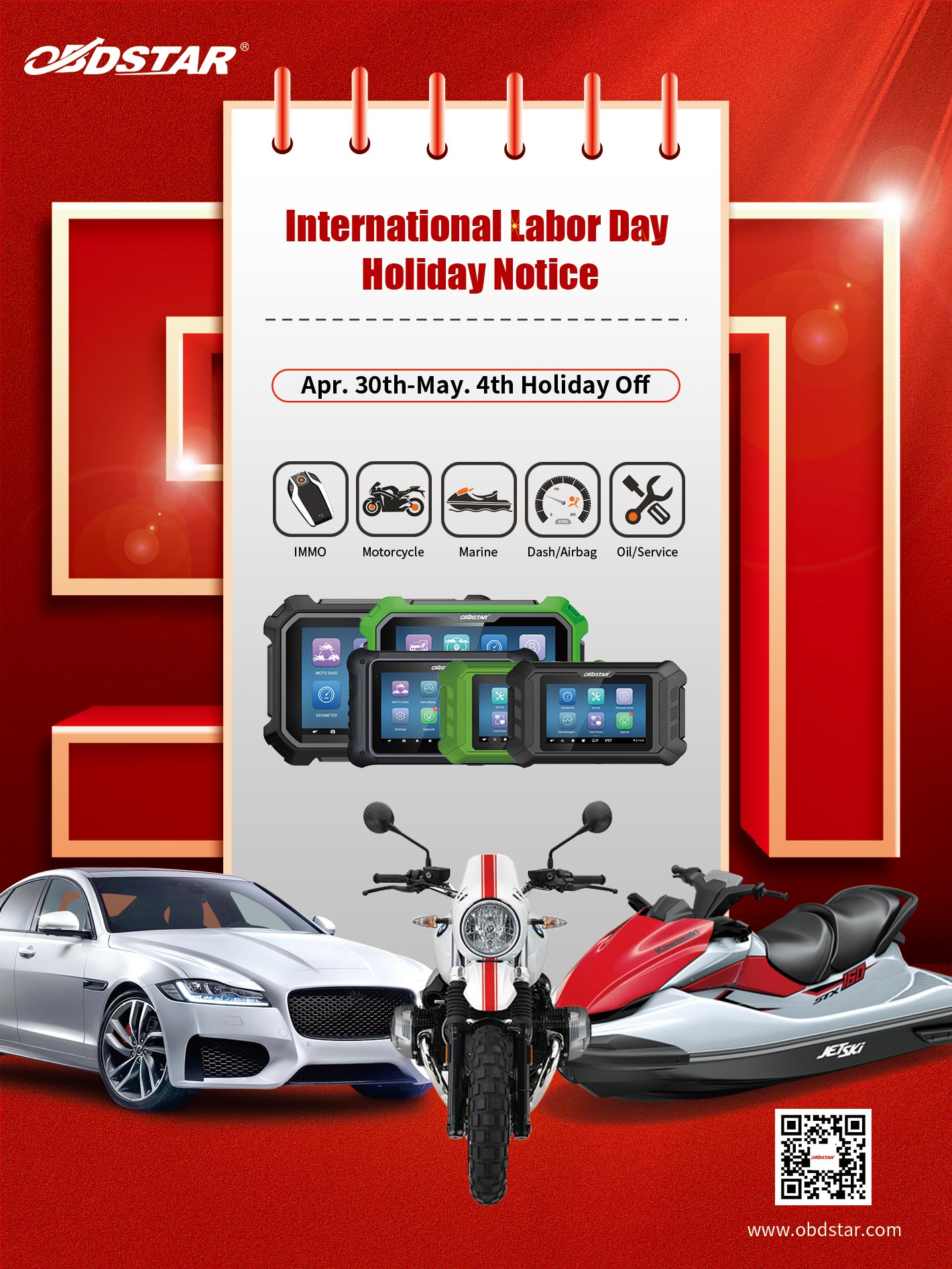 2022 International Labor Day Holiday Notice