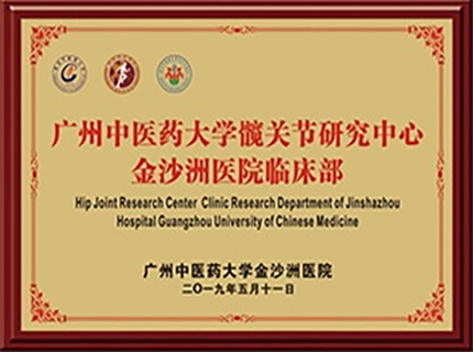 广州中医药大学髋关节研究中心金沙洲医院临床部