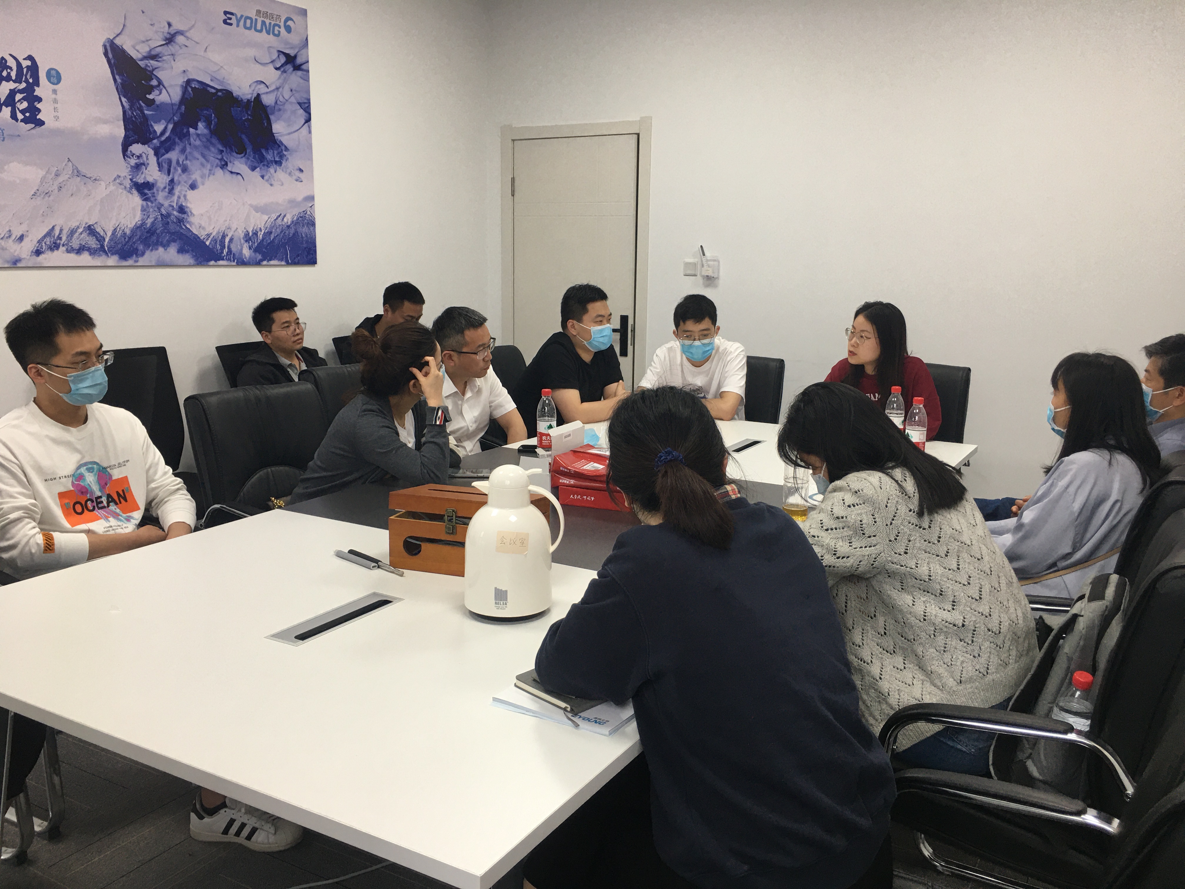 浙江萧山医院蒋国军副院长一行莅临鹰旸医药研发中心