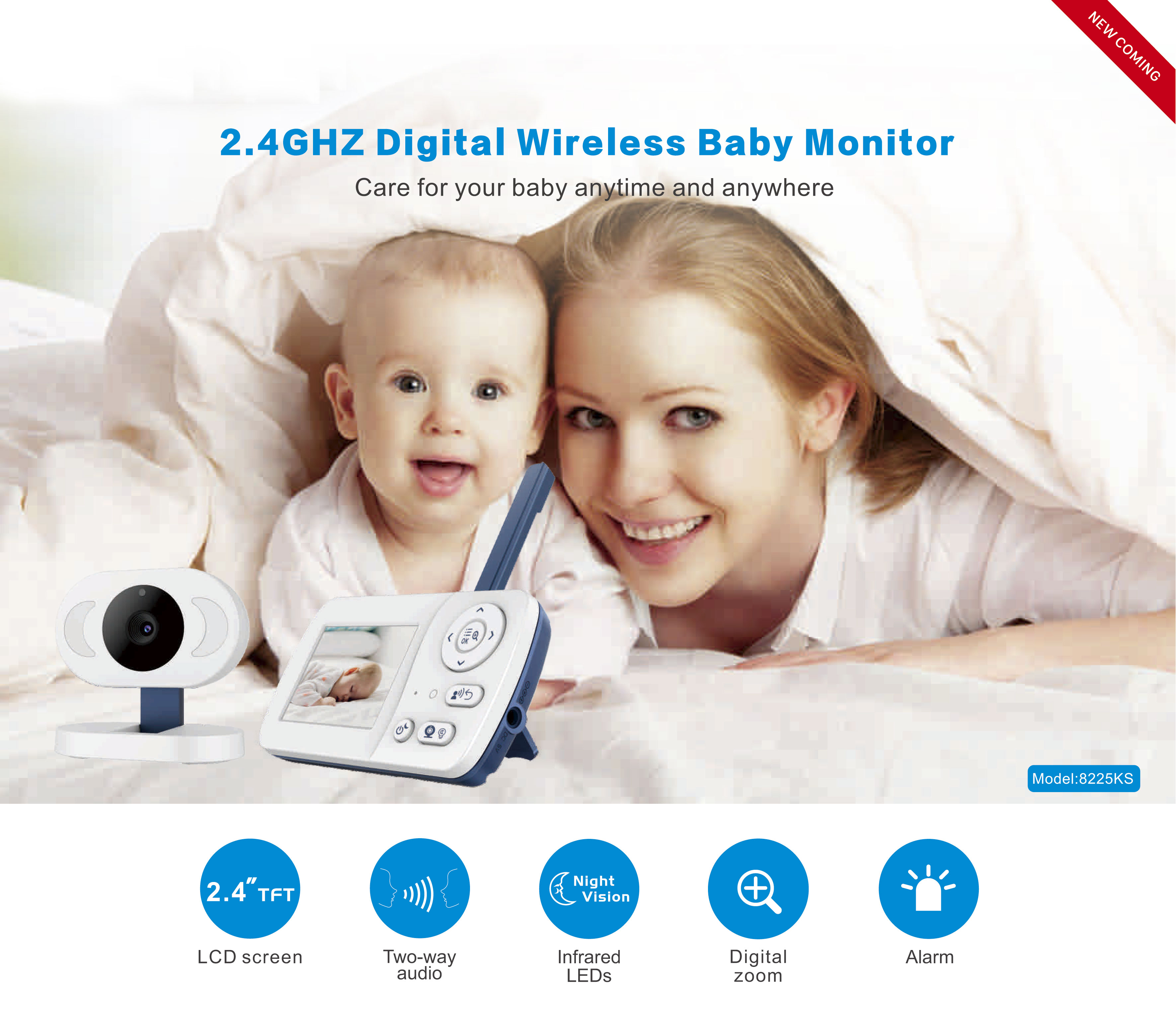 8225KS Wireless Baby Monitor