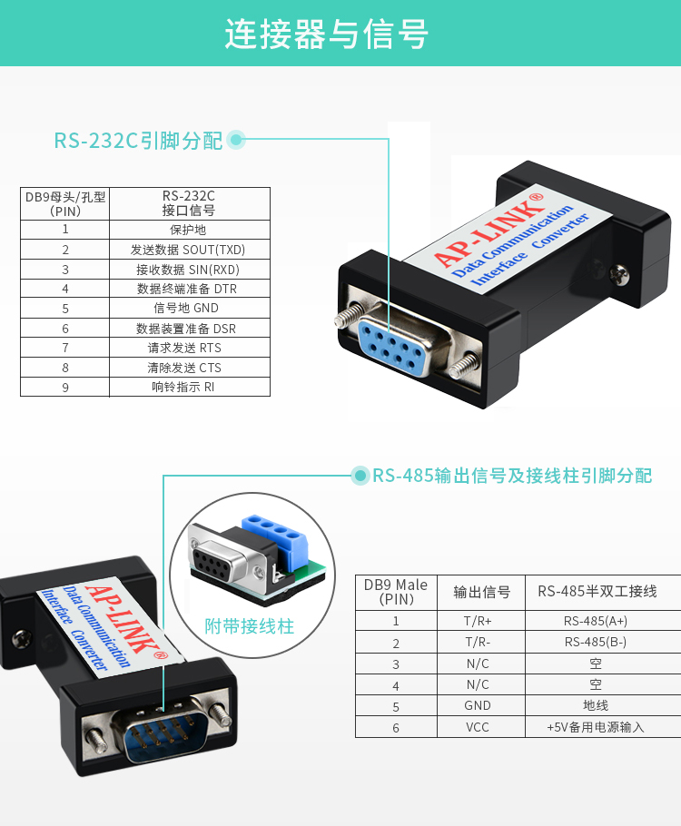 232转485转换器（无源）码转