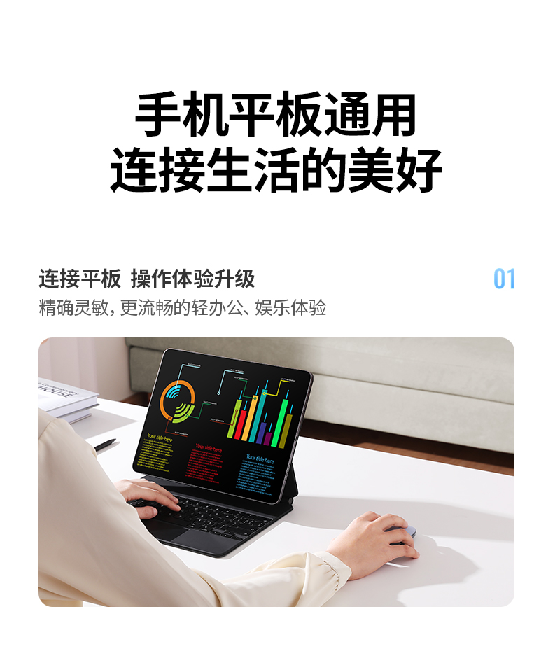 绿联无线鼠标蓝牙静音办公女生无限双模滑鼠macbook电脑ipad平板手机通用适用于小米苹果华为戴尔联想笔记本90321