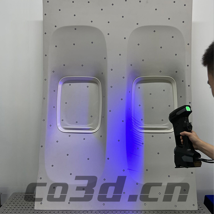 Three dimensional inspection of aircraft inner panel