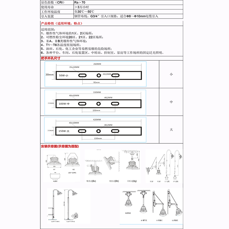 30-200W海洋防爆灯