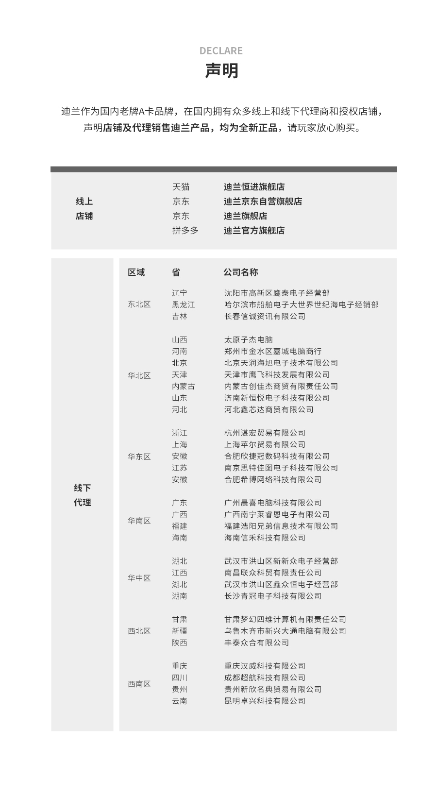 申明
