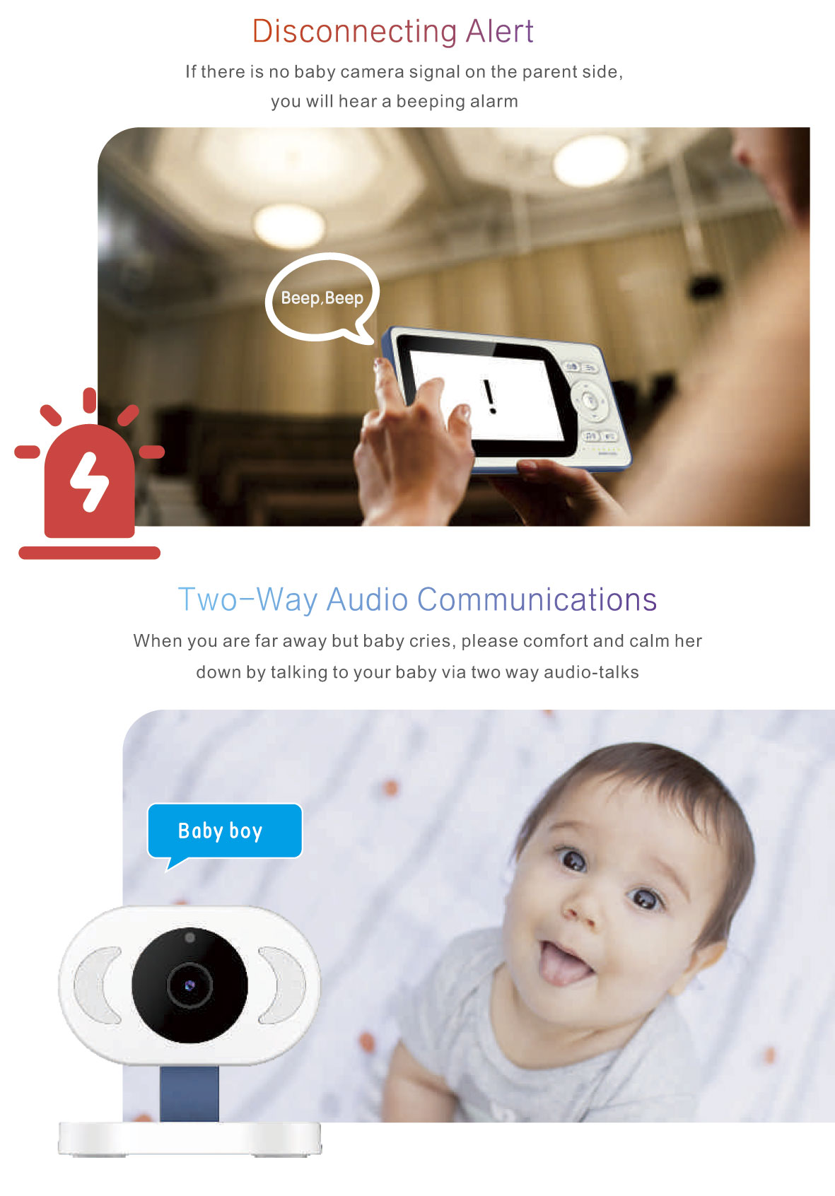 8225KQ Wireless Baby Monitor