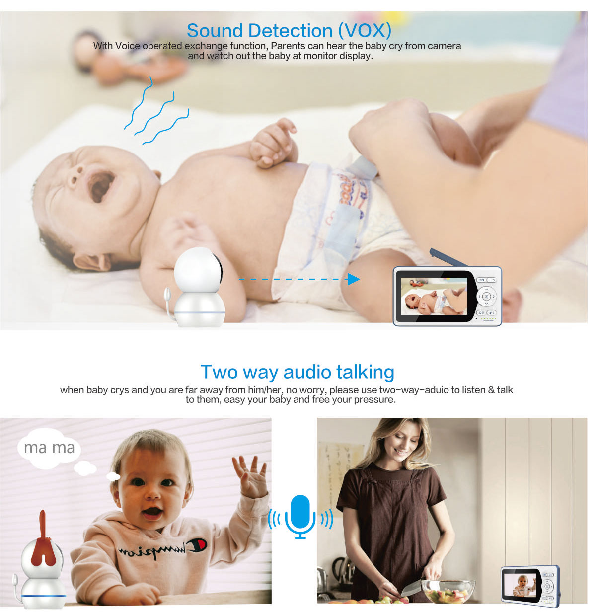8210KQ Wireless Baby Monitor