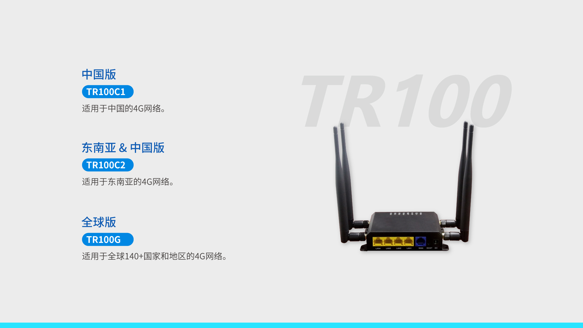 VSIM 4G无线工业路由器 TR100