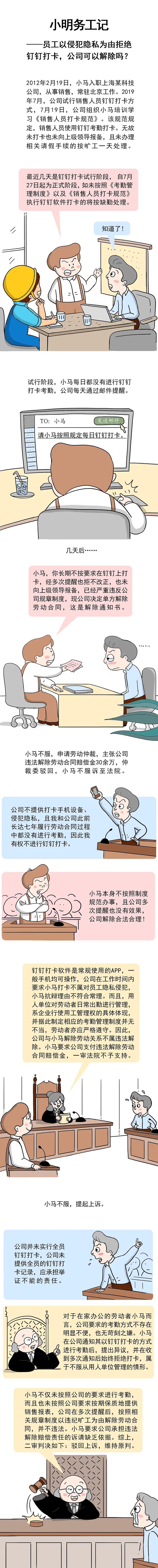 老板：上班要打卡！员工：侵犯隐私！拒绝三连！结果：突遭公司开除，法院这样判……