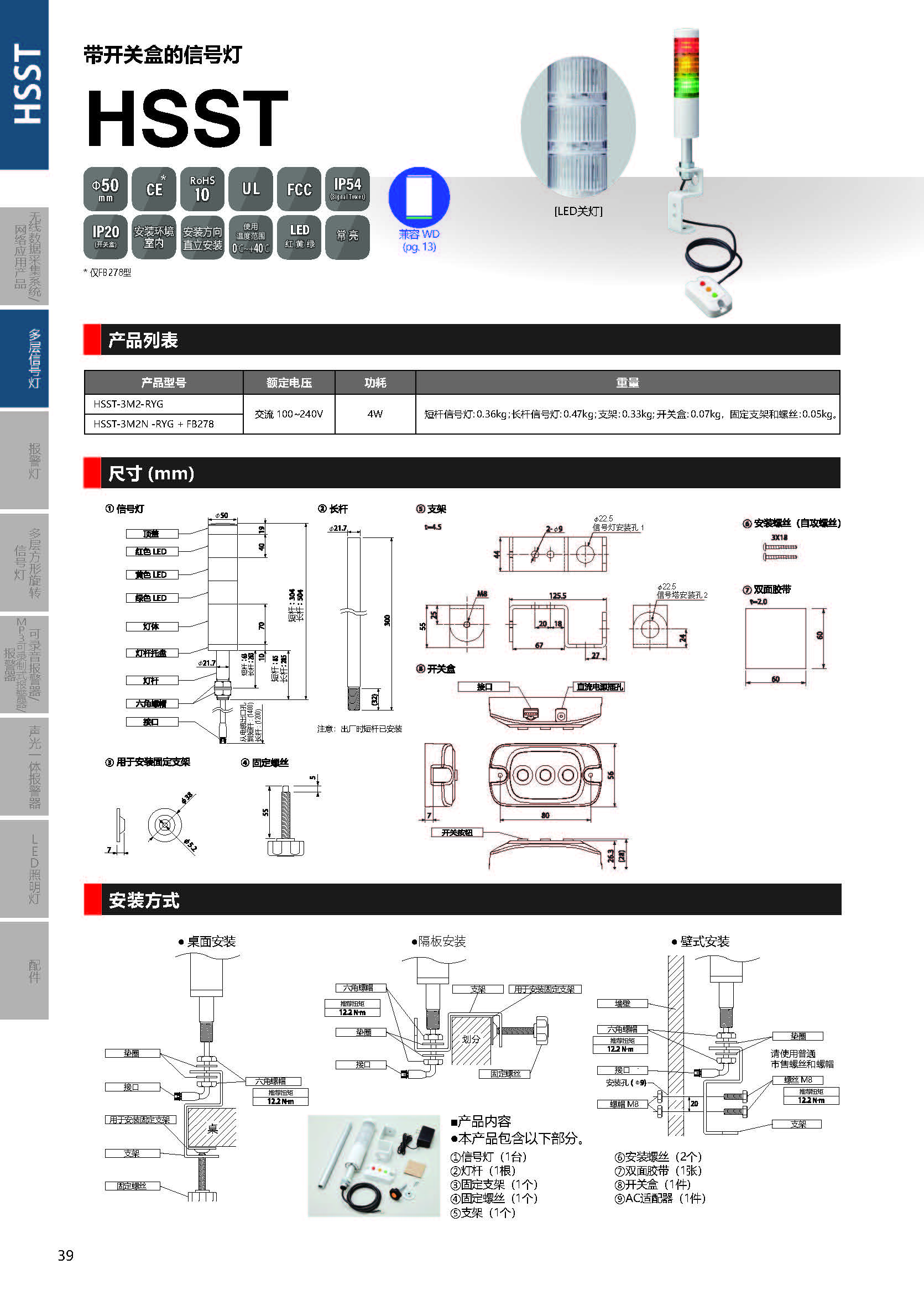 HSST-3M2 手动控制信号灯 (LR5)