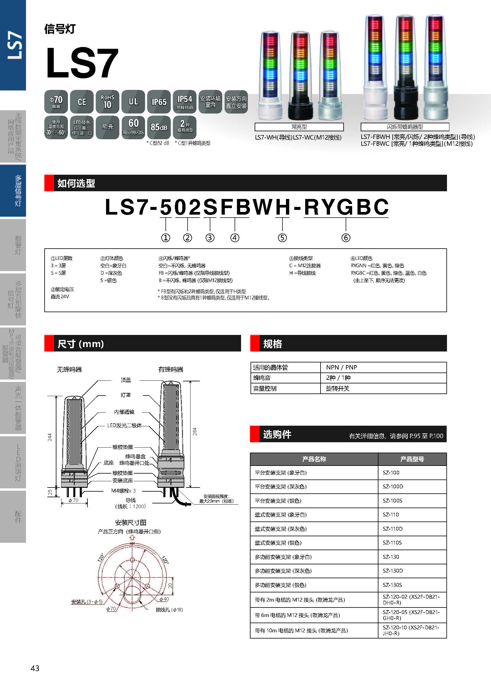 LS7 LED信号灯