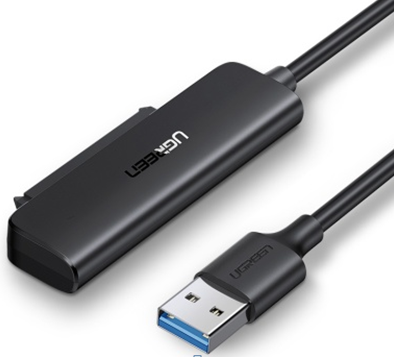 绿联70609 USB3.0-A转2.5英寸SATA硬盘圆线 0.5米