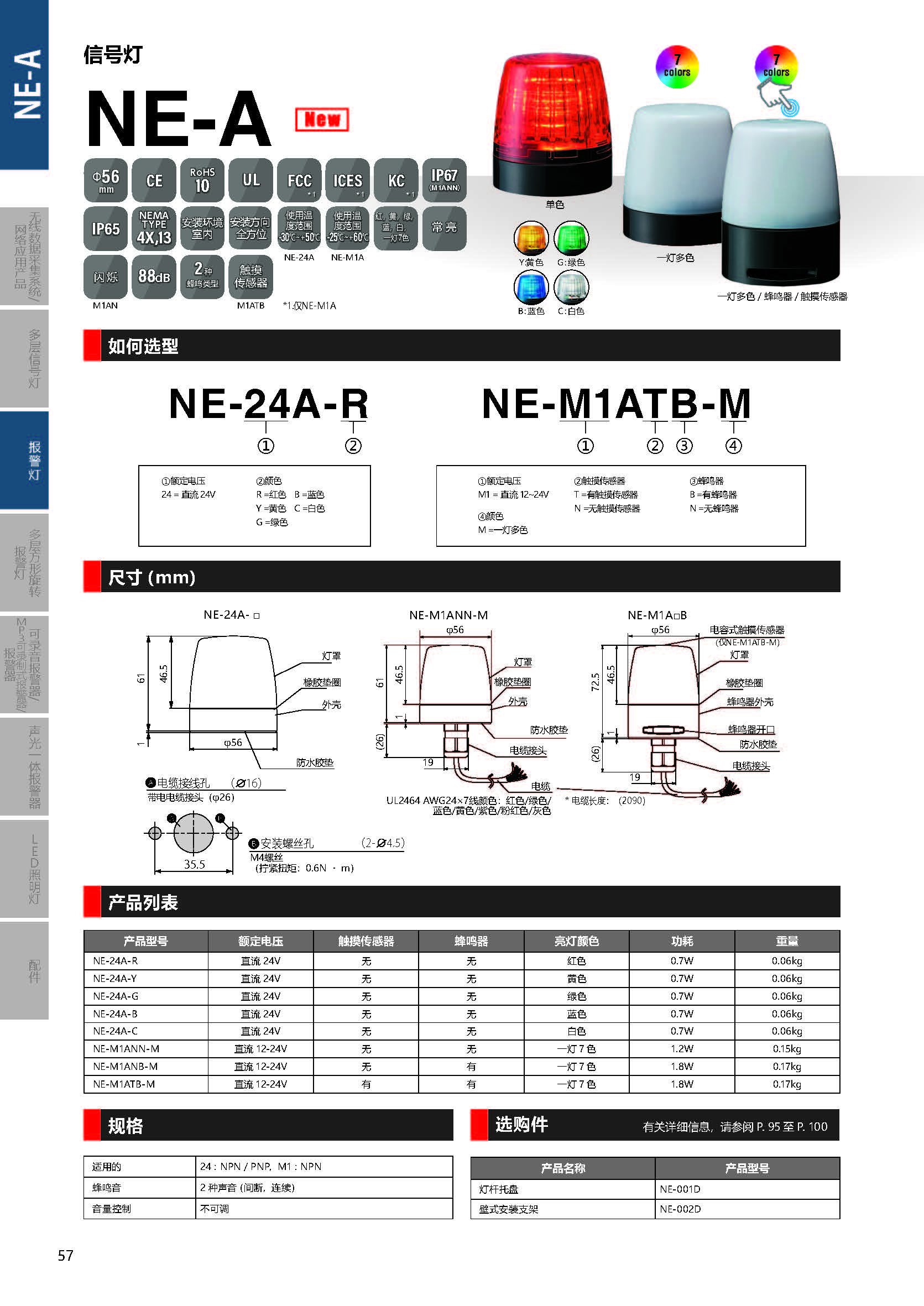 NE-A信号灯