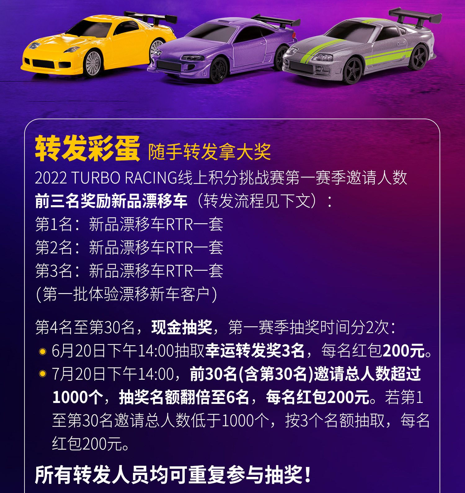 2022 TURBO RACING 线上积分挑战赛