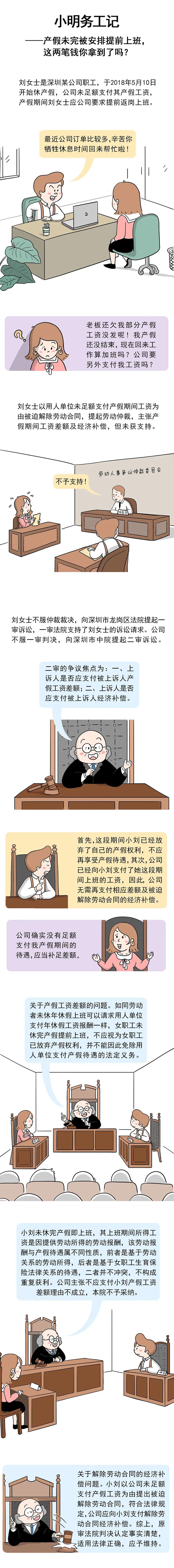 产假期间提前上班，“双份工资”了解一下！