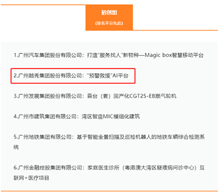 越秀交通成功晉級第二屆廣州國資國企創新大賽決賽