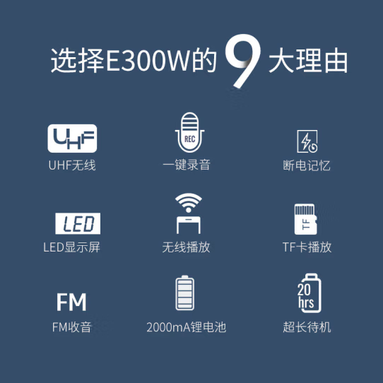 得胜E300W-无线扩音器