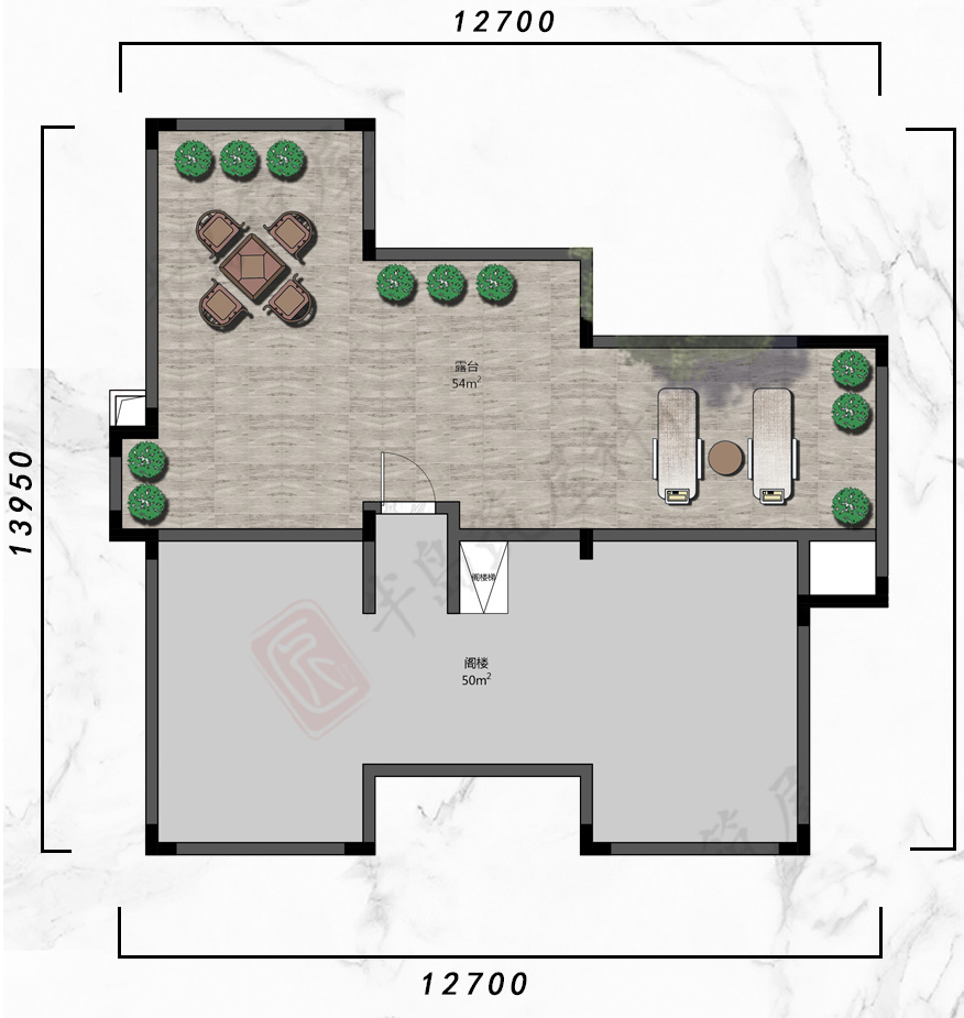 三层中式别墅设计，占地140平，11室5厅6卫，超大套房享受