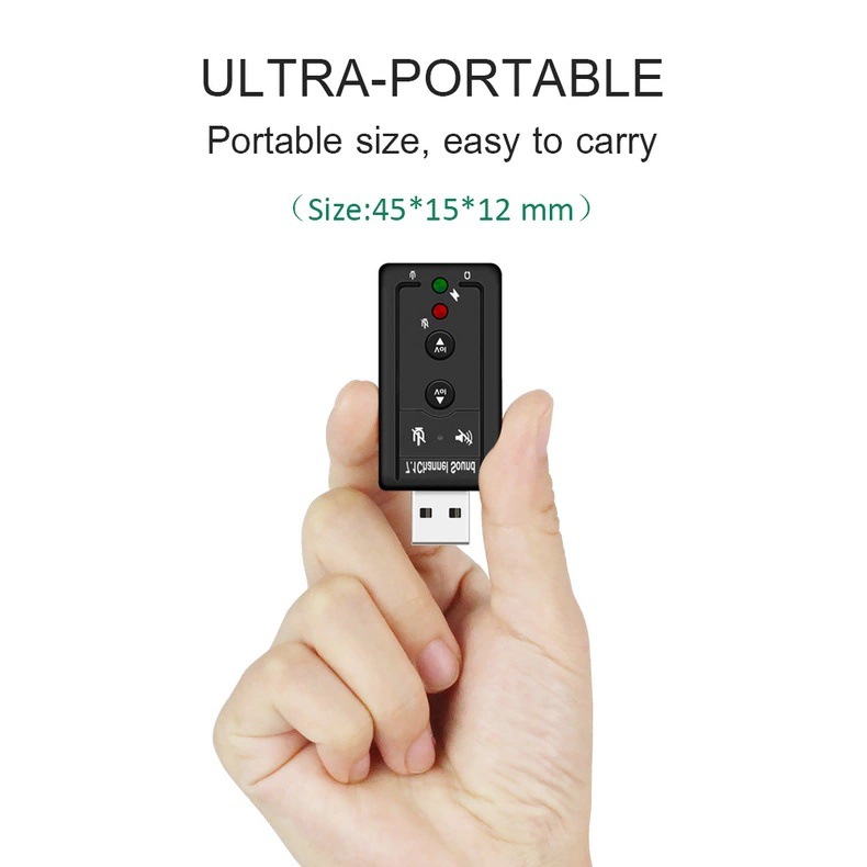  USB Virtual 7.1 Channel Sound Adapter