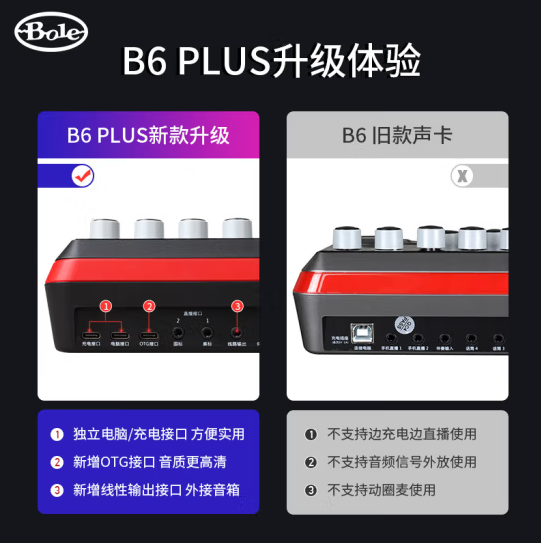 声伯乐B6 PLUS+RM1专业真播套装