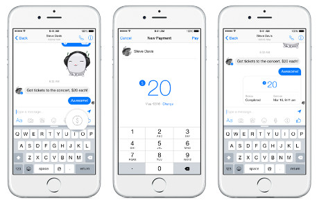 Facebook rolls out payments with Messenger app