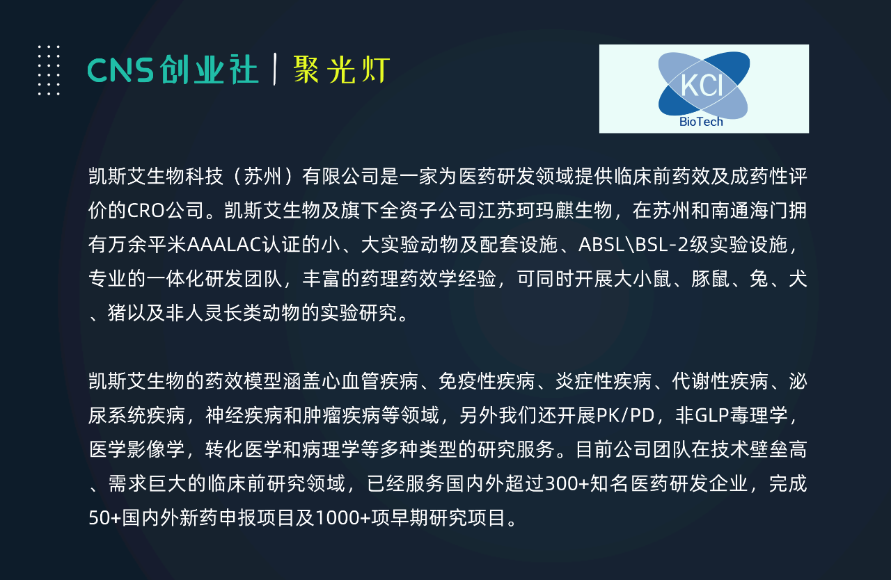 庄永杰：凯斯艾——致力于为全球药企提供综合性的药理学服务，加快新药研发进程 | CNS聚光灯·07期