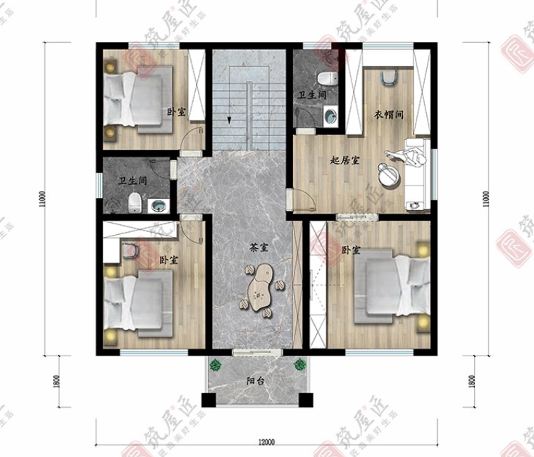 农村建房三层怎么设计？5卧房+KTV+台球室，畅享精品乡居生活