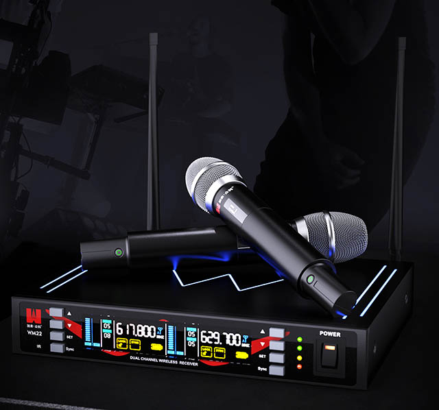 WM22 one-to-two wireless microphone - stable signal, strong anti-interference ability