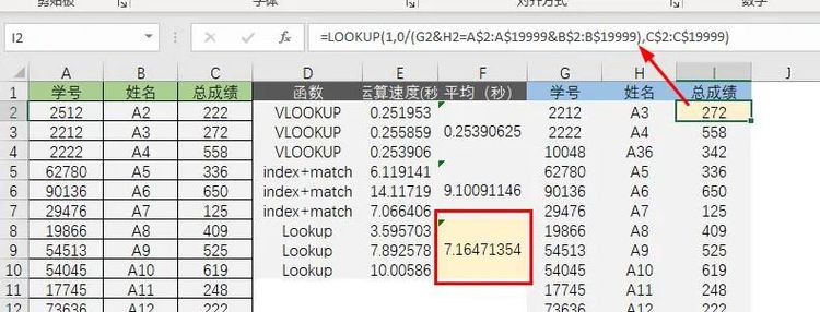 谁才是Excel查找函数的No.1？Vlookup、Lookup、Xlookup、index+Match速算速度大比拼