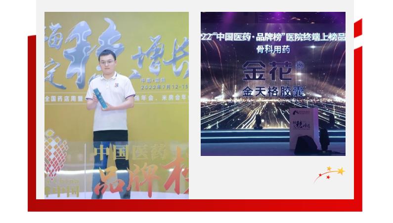 金花®金天格胶囊荣膺“2022中国医药·品牌榜”