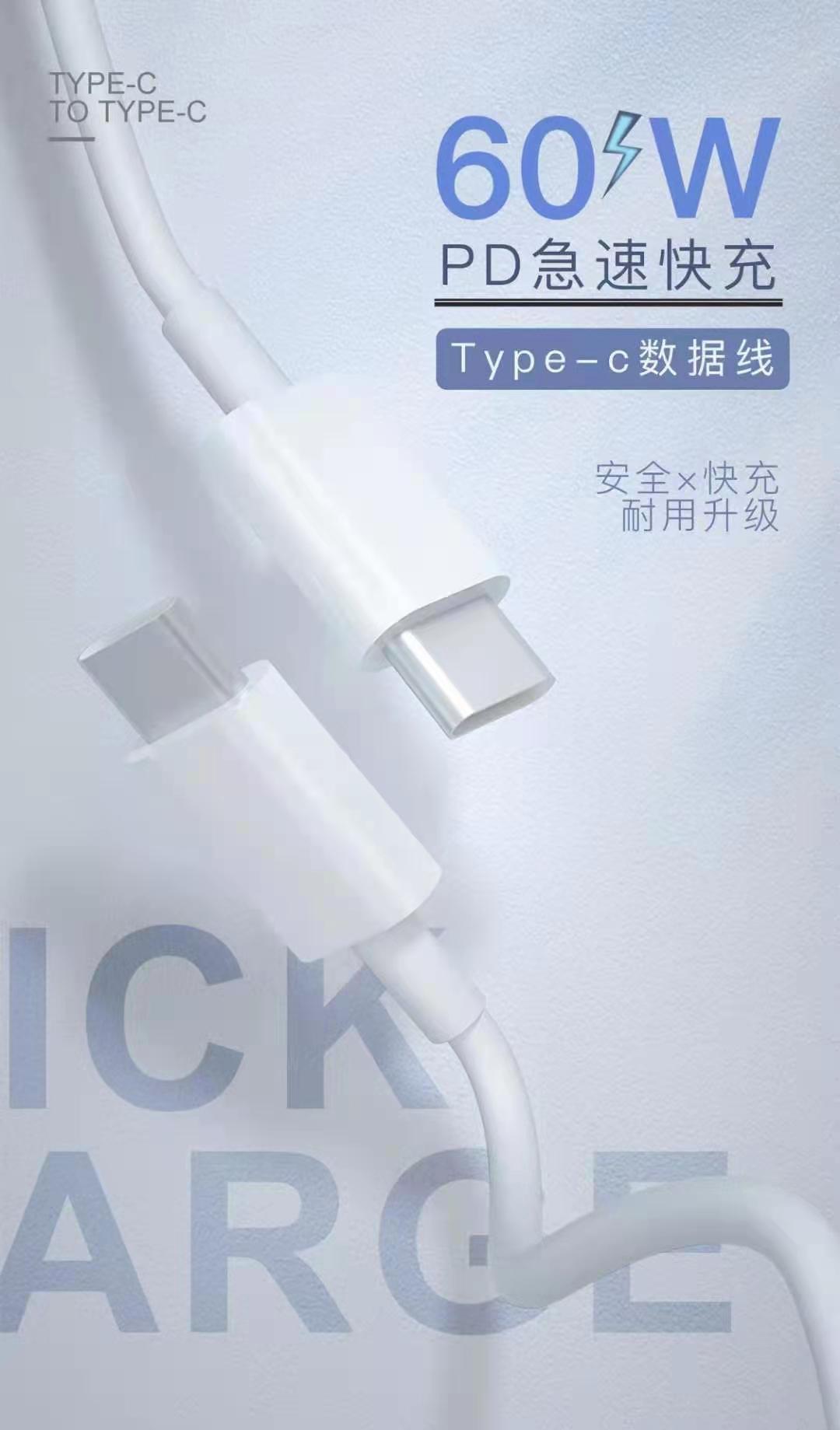 蓝雨 双Type-C快充线【新品N095】